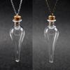 Collana con Bottiglia Magica Vintage Fai da Te Tappo Sughero Pozione Goccia d'Acqua Portafortuna Amuleto Catena per Maglione Gioielli alla Moda Regalo per Ragazze