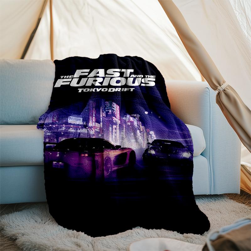 Fast & Furious Motiv Decke - Perfekt für Sofa, Bett, Reisen & Outdoor | Maschinenwaschbar, Gemütlich & Langlebig.