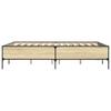Vidaxl Bed Frame, Sonoma Oak, 120X200 Cm, Wood-Based Material