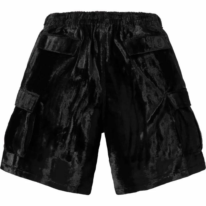 Supreme GOODENOUGH Crushed Rayon Cargo Short Black