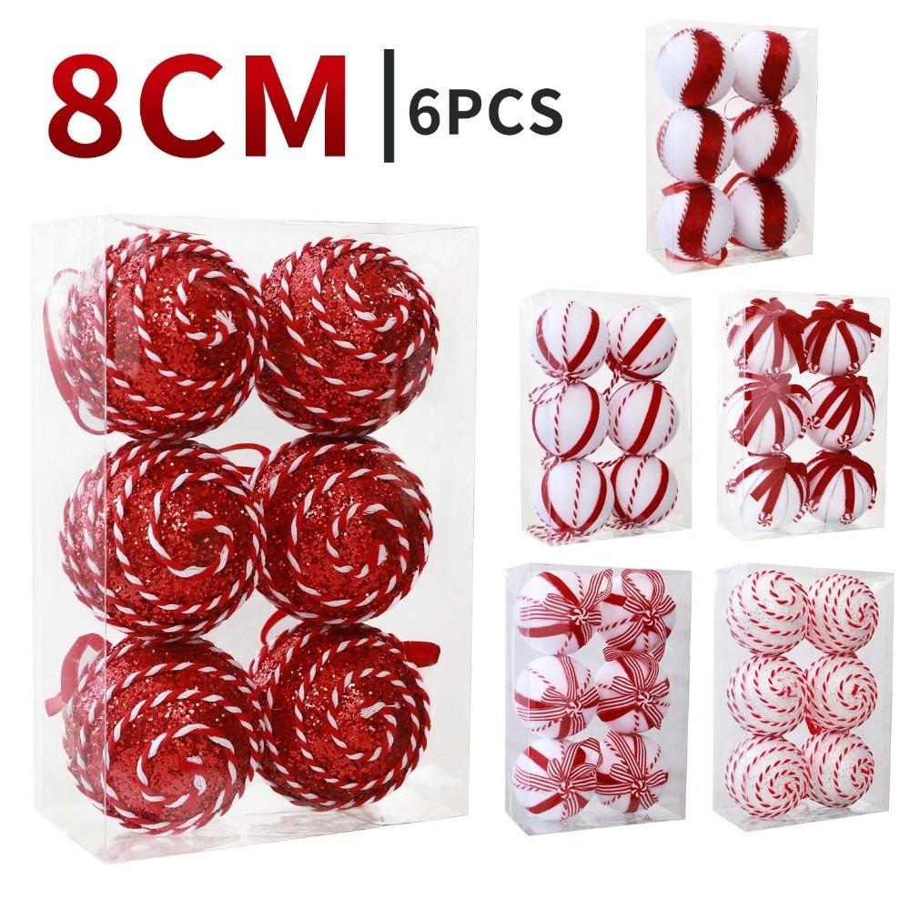 Glitter Christmas Ball decoration 8CM Christmas Spheres Decor Party Decoration
