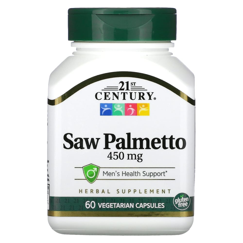 iHerb 21st Century Sentry Saw Palmetto 450mg Veggie Capsules 60 Count