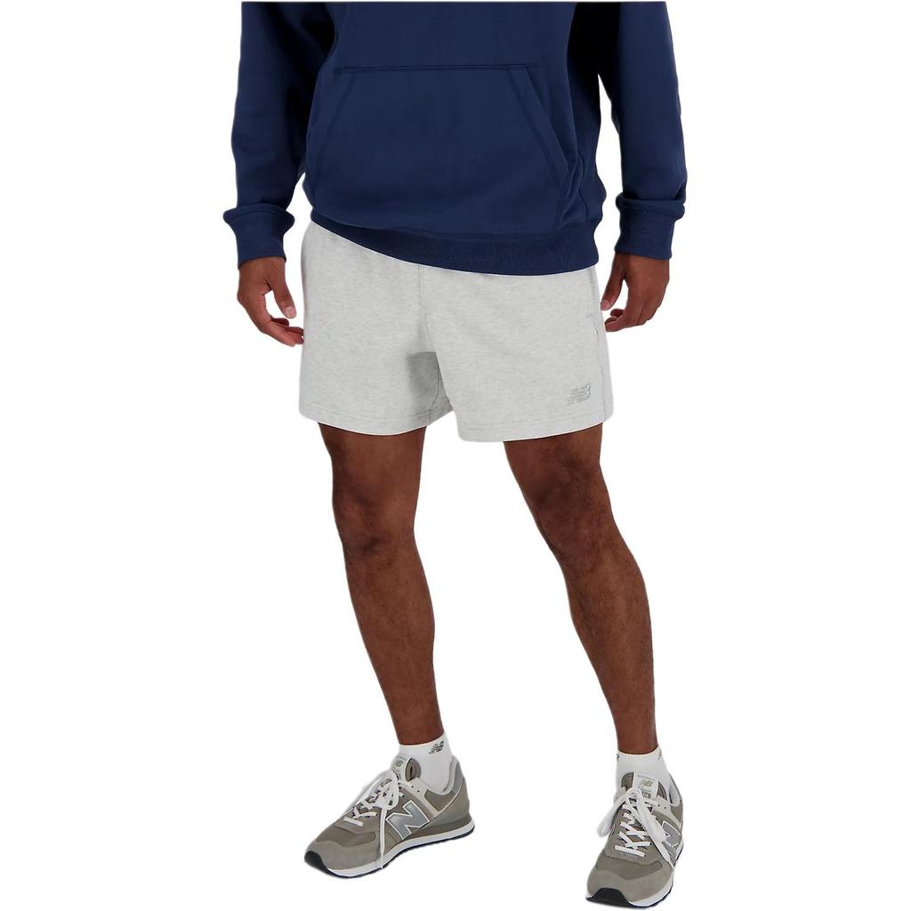 New Balance Athletics French Terry Short 5 Casual Shorts Men's Gray MS41511-AHH