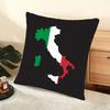 I-Litalian Flag Cushion Cover Soft Short Plush Pillow Cover Smooth Cozy Texture Aesthetic Cushion Case Home Decor