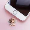 1 Piece For Phone Interface Dust Plug Hanging Decoration 2D Flat Acrylic Angel Fairy Cat Phone Dust Plug Decorative Accessories