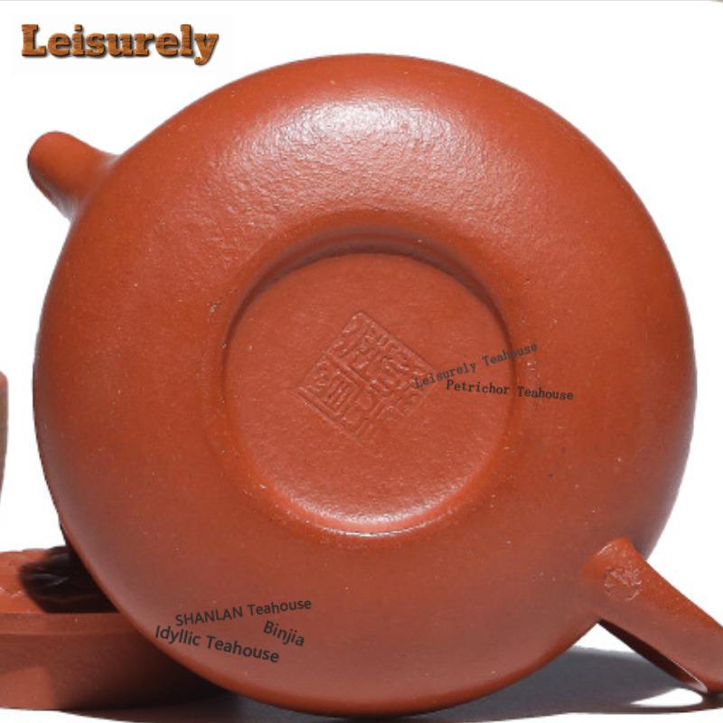 170ml Antique Yixing Purple Clay Teapots Handmade Gold Drawing Pot Raw Ore Zhu Mud Tea Soaking Kettle Chinese Zisha Tea Set Gift