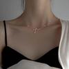 925 Sterling Silver Diamond-Studded Heartbeat Necklace for Women Autumn/Winter Versatile Luxury-Chic ECG Collarbone Chain