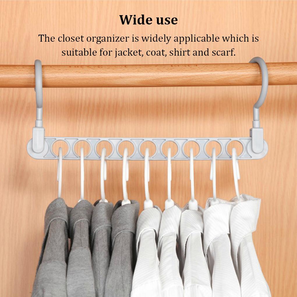 9-otwory szafa wieszak na ubrania antypoślizgowa kurtka płaszcz spinacze do prania zajmujący mało miejsca Organizer do domu sypialnia szatnia Hotel