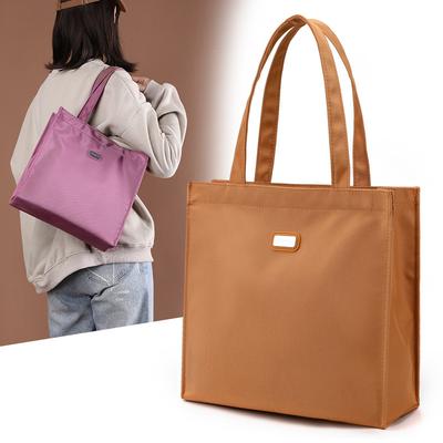 New Anti-splashing Water Niche Fashion Simple Shoulder Bag Large Capacity Wear-resistant Student Make-up Handbag Gift Bag