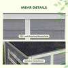 Duck Coop, Weatherproof Wooden Duck House with Removable Floor, Sliding Window, Hinged, Asphalt Roof, 93 X 70 X 72 Cm, Grey