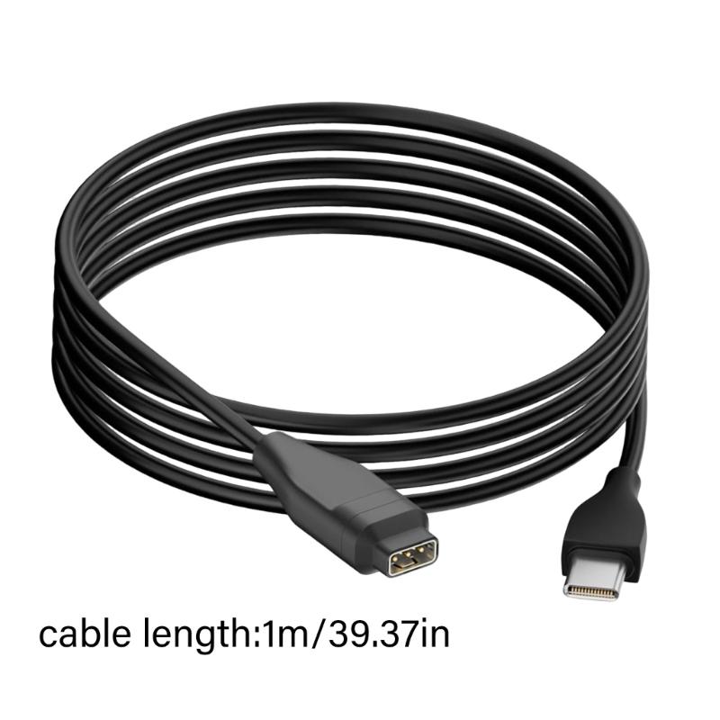 100cm Verlängerte Länge Smartwatch Ladekabel Doppelte Schnittstellen USB und Typ C Sicheres Laden für Sport- und Fitnessuhren