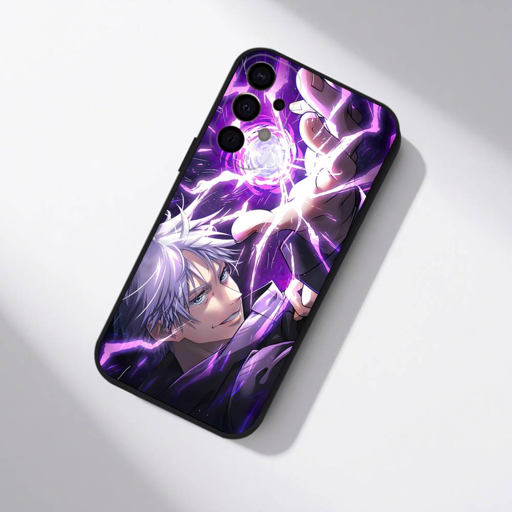 Anime Gojo S-Satoru Phone Case For Samsung S25,S24,S21,S22,S23,S30,Ultra,S20,Plus,Fe,Lite,5G Black Cover