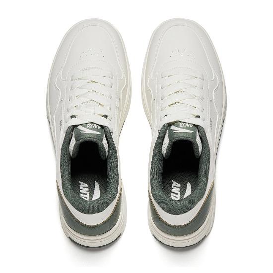Anta Sports Casual Non-Slip Wear-Resistant Lightweight Low-Top Sneakers Men Sneakers White Green 912518008-3