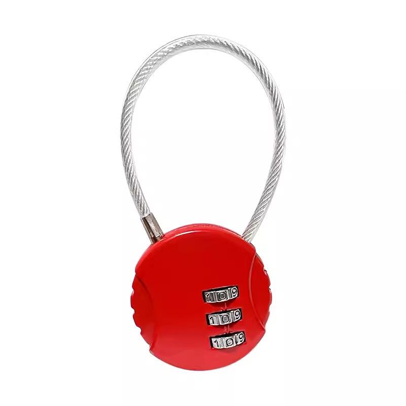 Mini Steel Wire Padlock for Gym, Backpack, Luggage, and Helmet