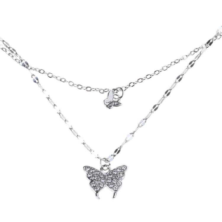 Sophisticated Butterfly Pendant Necklace Stylish Butterfly Pendant Necklace Unique Neck Chain for Everyday Wear 1