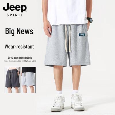 JEEP SPIRIT Men's Heavyweight 5-Point Outdoor Shorts