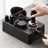 Kaffeetamperstation, Kaffeetamperhalter, Espressotamperstation mit Abschlagbox, höhenverstellbares Zubehör für Kaffeebars