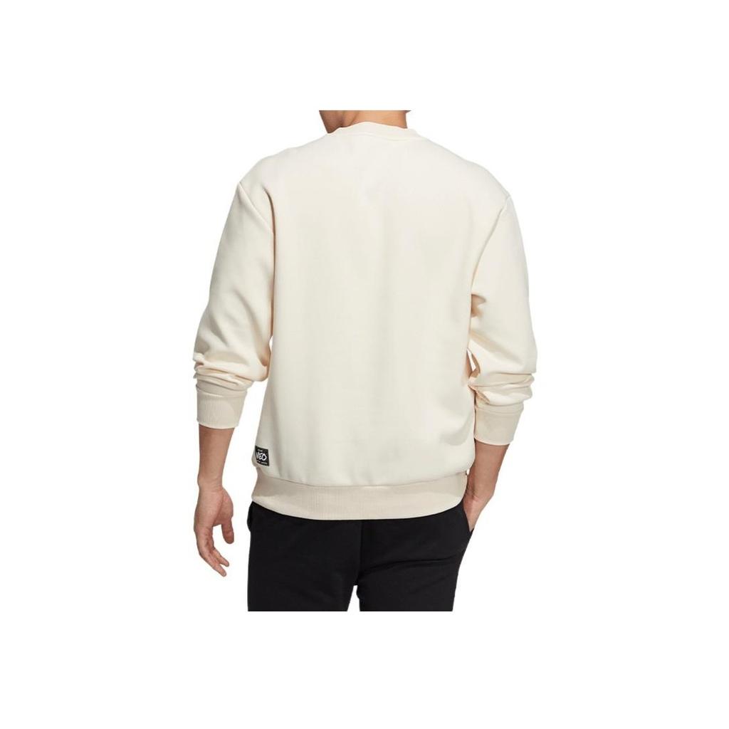 Adidas Neo WP SW Embroidered Logo Sport Crewneck Sweatshirt Men Tops Beige HG9032