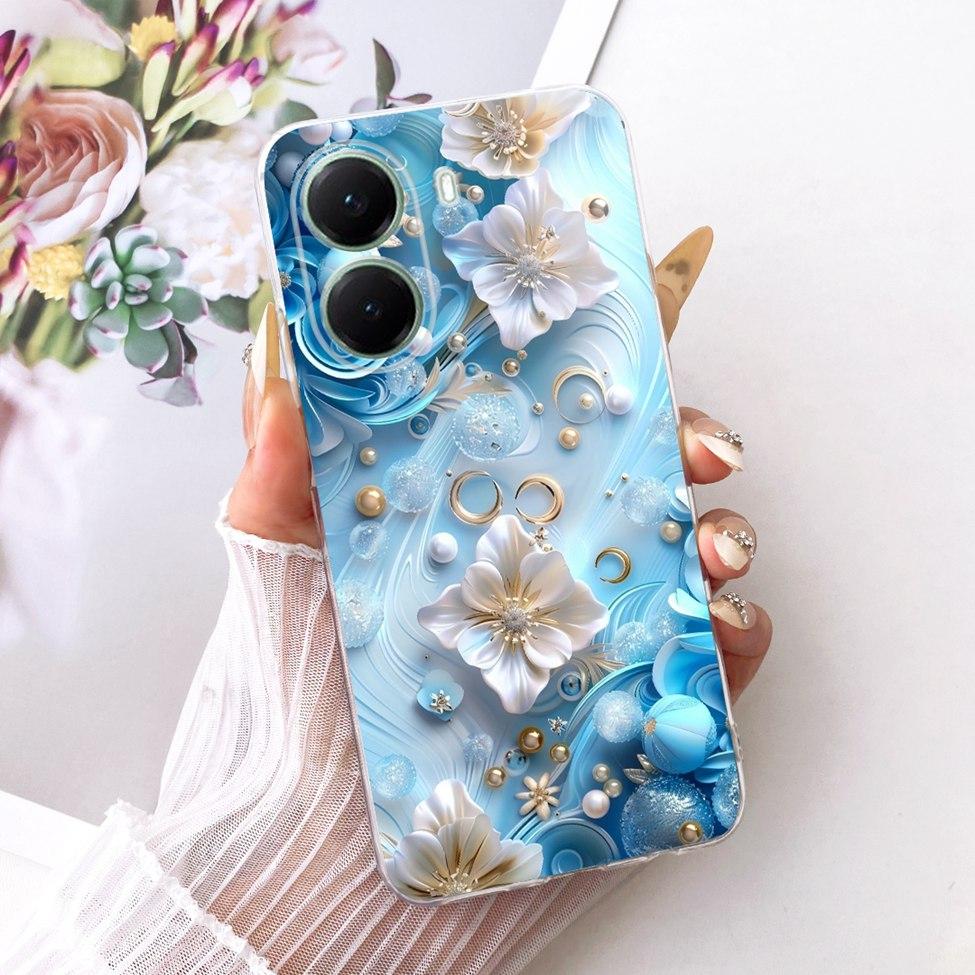 Clear For Xiaomi Poco X7 Pro Case Cover Cute Cat Fashion Butterfly Funny Painted Casing For Poco X7Pro 2412DPC0AI 2412DPC0AG