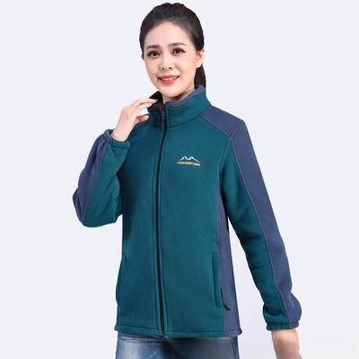 Women's Autumn and Winter Thickened Polar Fleece Cardigan Sweater Jacket Casual Large Size Fleece Mother Wear