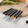 6 Pcs Fondue Fork Grilling Set Muddler Reusable Fruit Forks Bbq Fork Dipping Plastic/Wood + Stainless Steel For Cocktails Set
