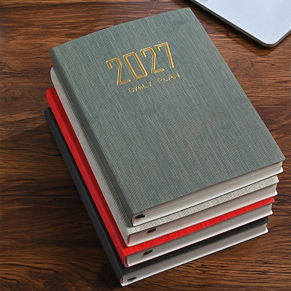 A5 2027 Agenda Book with Calendar Diary Weekly Planner New Notebooks School Office Supplies