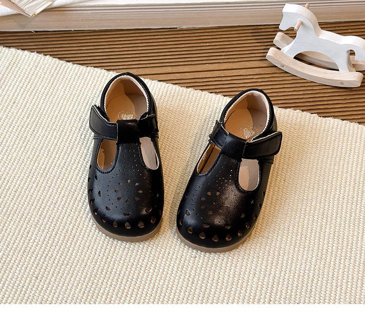 Zapatos de Princesa Transpirables de Cuero Estilo Coreano de Moda Primavera/Verano para Niñas 2026