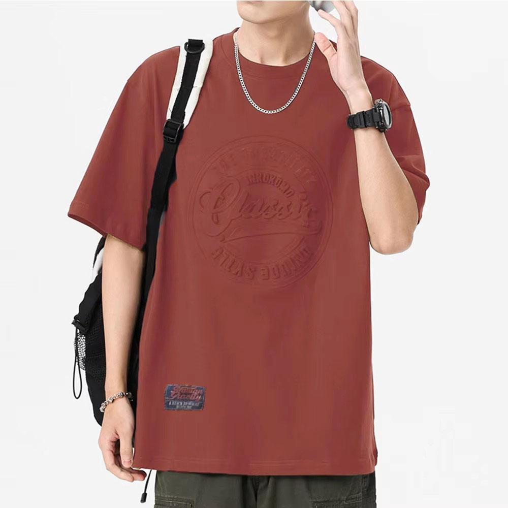 3D Print Steel Print Cotton American Vintage Short-sleeved T-Shirt Men Casual T Shirt Classic Printed T-shirts Tops Tees