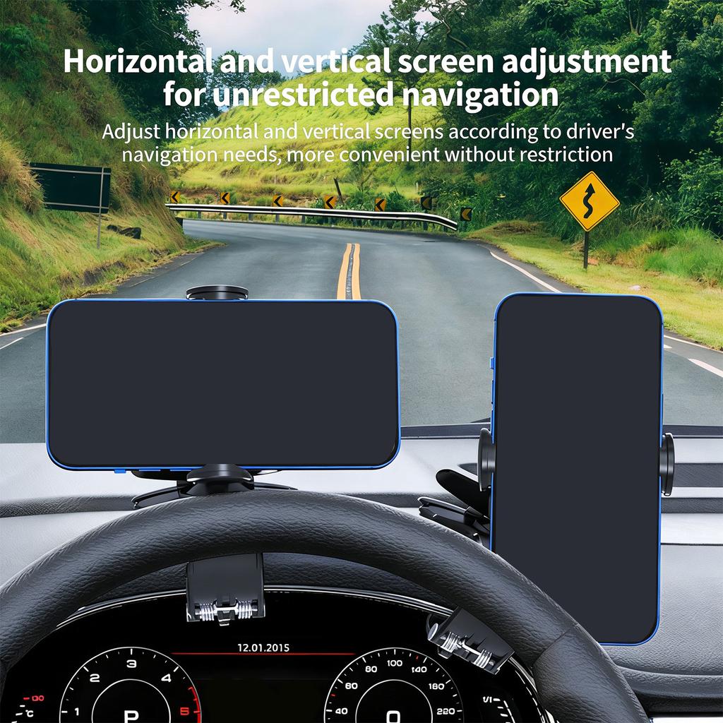 Rotating Car Dashboard Mobile Device Support Bracket Support Rack For Easy Navigation Viewing And Safe Driving Experience