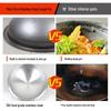 XiuZhi Commercial Double-Handled 304 Stainless Steel Wok & Soup Pot