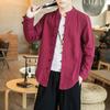 Men Cotton Linen Jackets Autumn Retro Chinese Style Kimono Cardigan