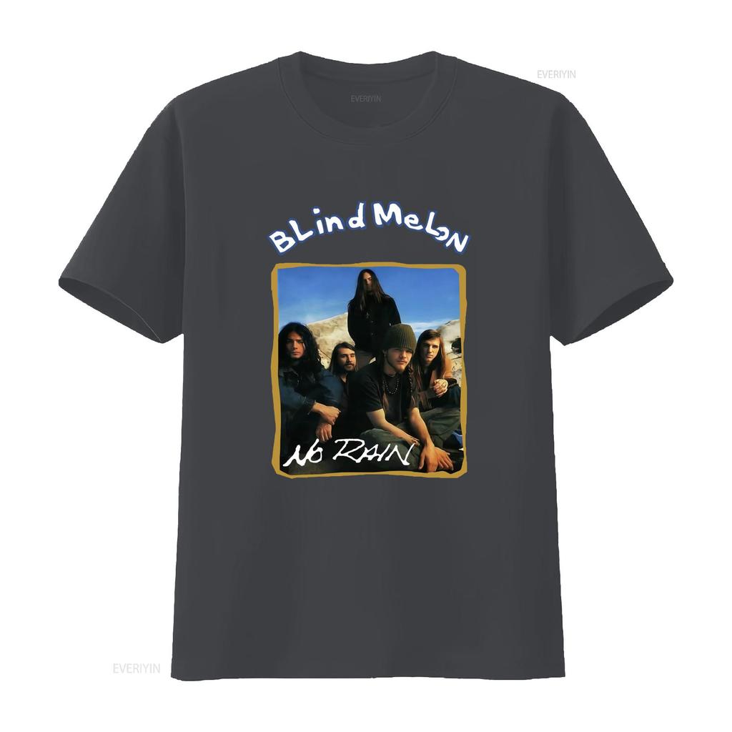 T-shirt in cotone Blind Melon No Rain Stampa band musicale per uomo vintage Lavata moda Unisex abbigliamento designer homme Alla moda