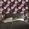 Wallpaper Flowers In Dark Colors for Living Room and Bedroom 50x1000