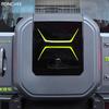 For JETOUR T2 Shanhai T2 2024-2026 Decals of The Spare Tire Cover Sticker Trunk Lid Warning Car Sticker Decorative Strip