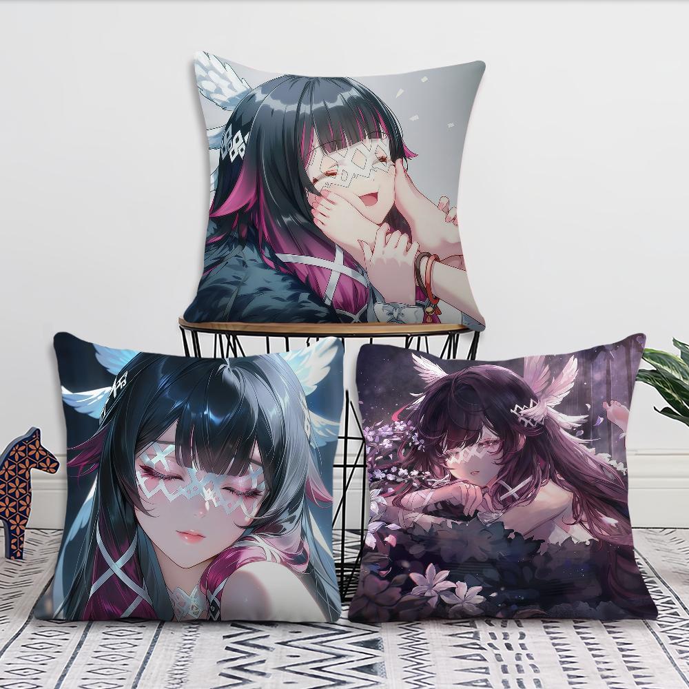 GGenshin Columbina Impact cushion cover For Pillow Printing Sofa Decoration Home Car Room Coffee Shop Office Nordic Simplicity