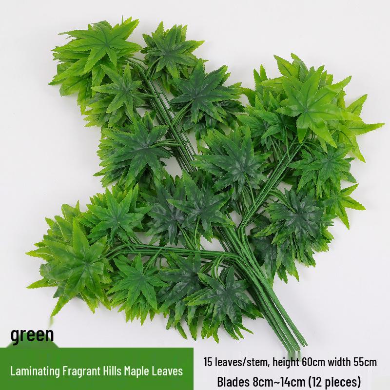 Artificial Banyan Branches with Laminated Plastic Leaves for Landscaping and Decoration