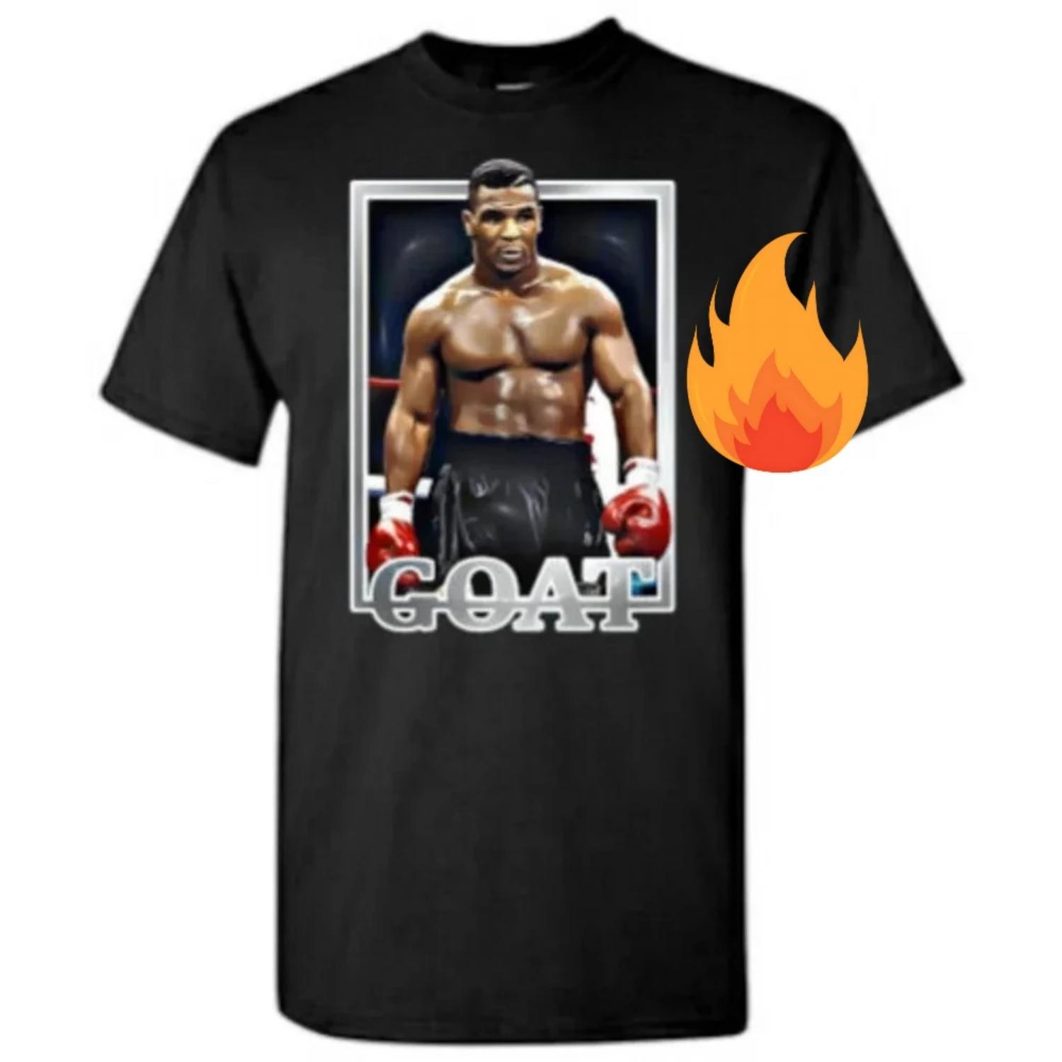 

Mike Tyson Boxing Goat T-Shirt New 100% Cotton Short Sleeve O-Neck T-shirt Casual Mens Top S чёрный