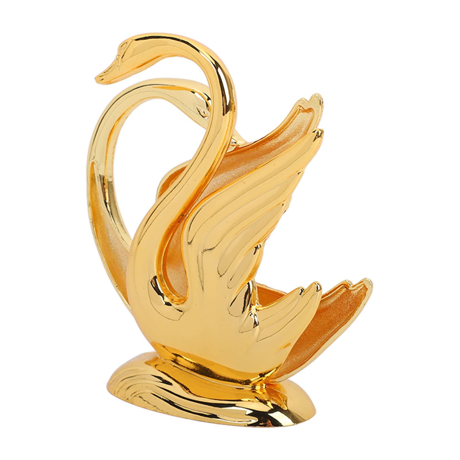 

Держатель для салфеток «Лебедь» с золотым лебедем, нержавеющий сплав, элегантный стиль, металлический держатель для салфеток