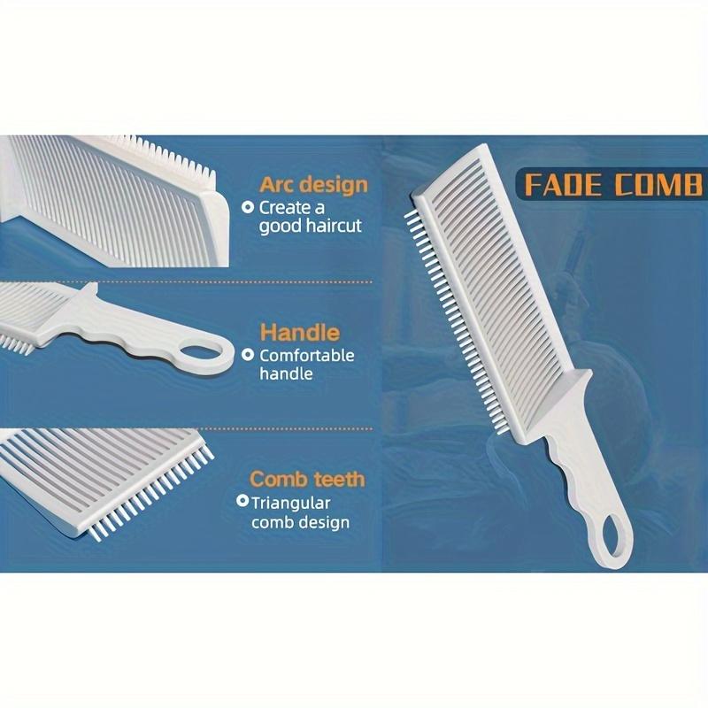 1pz Pettine da Parrucchiere per Capelli Olio da Uomo, Pettine da Barbiere Fade, Pettine Professionale da Barbiere per Taglio Capelli Flat Top