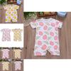 Adorable Newborn Baby Boy Girls Floral Romper Cotton Clothes Summer Outfits