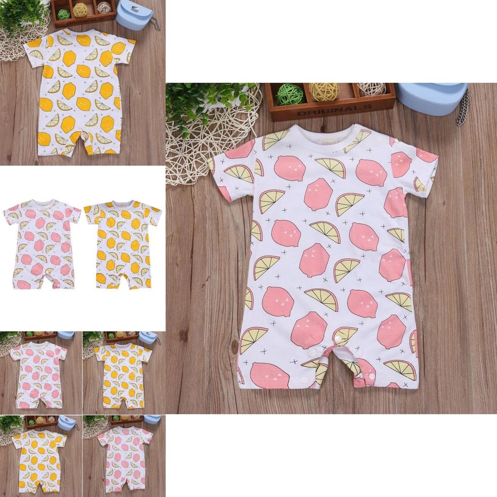 Adorable Newborn Baby Boy Girls Floral Romper Cotton Clothes Summer Outfits