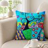 PNaive arts Cushion Cover Soft  Washable Pillow Covers Suitable for Sofa Bed Travel Office Scenarios