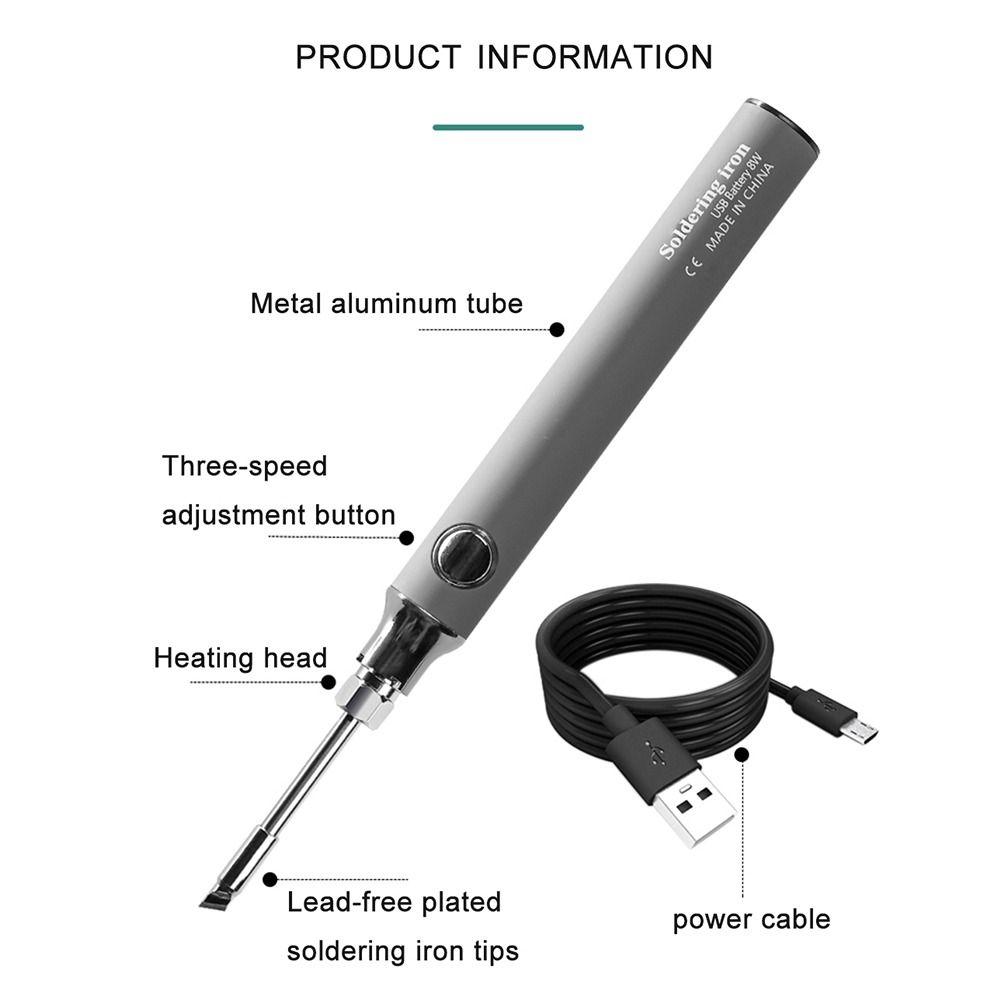Portable lithium battery Fast Charging USB Repair Welding Tools Solder Iron Electric Soldering Iron