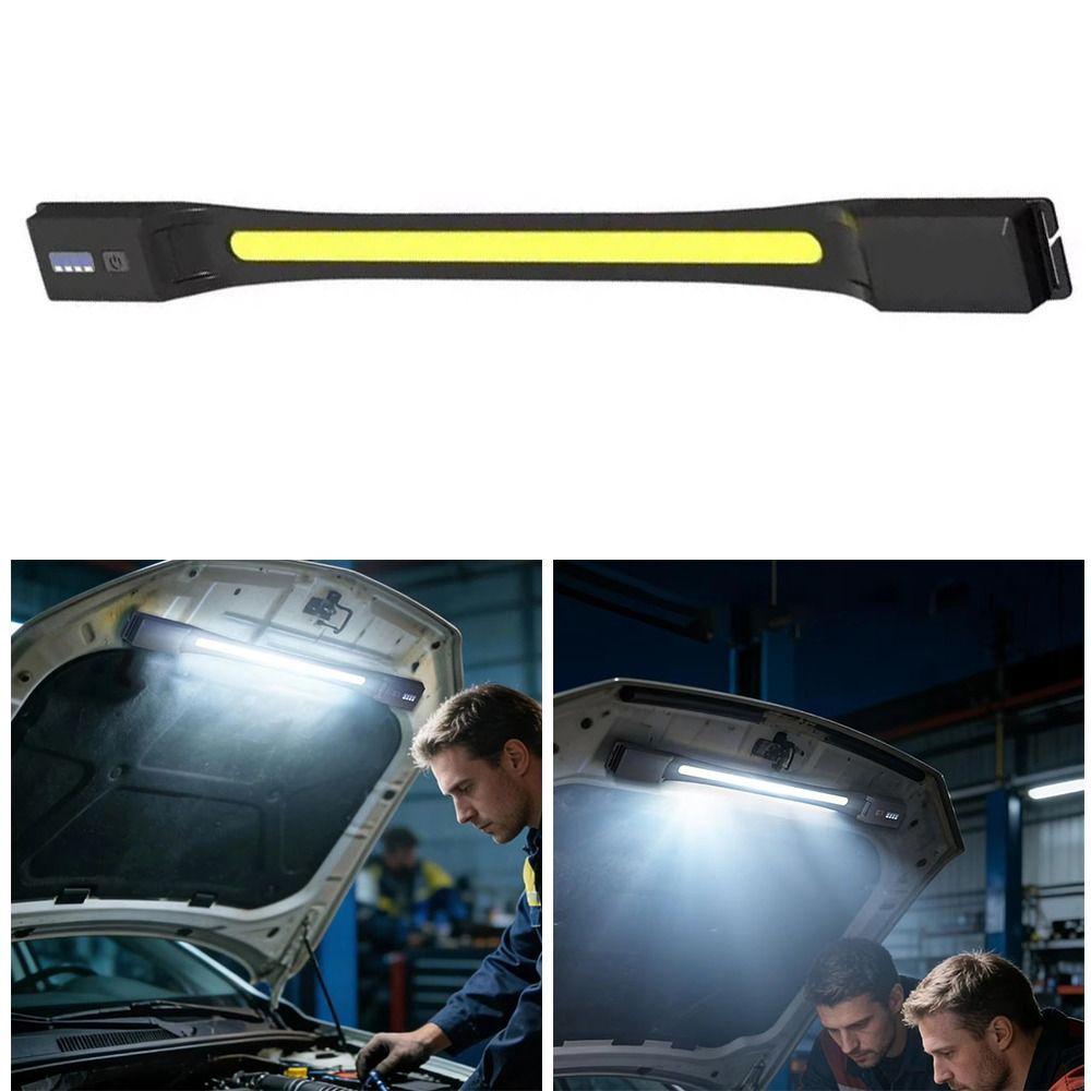 USB Rechargeable Work Light Strong LED Handheld Floodlight LED COB Torch for 4000 mAh Outdoor Use