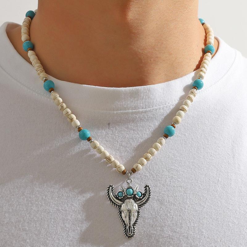 Retro Ethnic Style Alloy Collarbone Chain Hollow Flower Creative Necklace Bohemian Hanfu Ancient Clothing Neck Chain Necklace