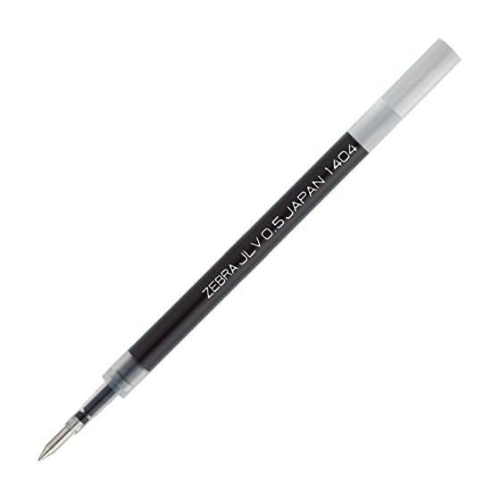 Zebra gel ballpoint pen refill Sarasa Dry JLV-0.5 lead black 10 pieces B-RJLV5-BK