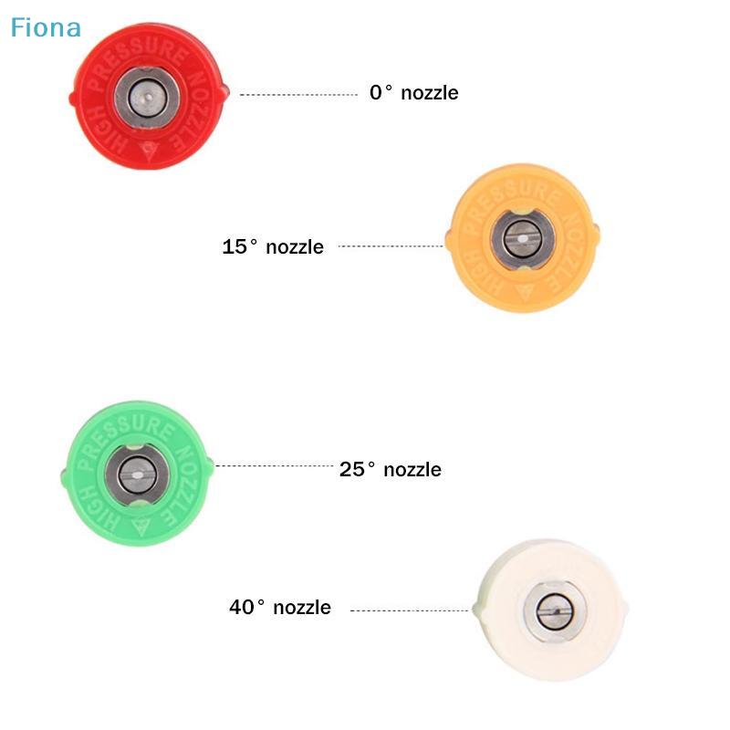 Pressure Washer Nozzle Tips,4 Color-Coded Spray Nozzles (0°/15°/25°/40°) for Power Washer,Quick Connect Spray Tips