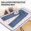 Sechs Schichten Verdickte Wasserdichte Rutschfeste Hängende Liegende Weiche Bügelbrett Reise Schutz Hitzebeständige Bügelmatte