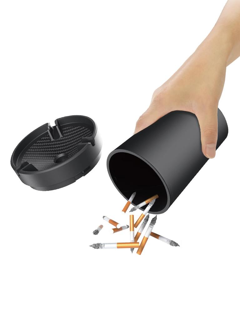 Seiko Sangyo EXEA Car Carbon Roto Ashtray, Ash, ED-248