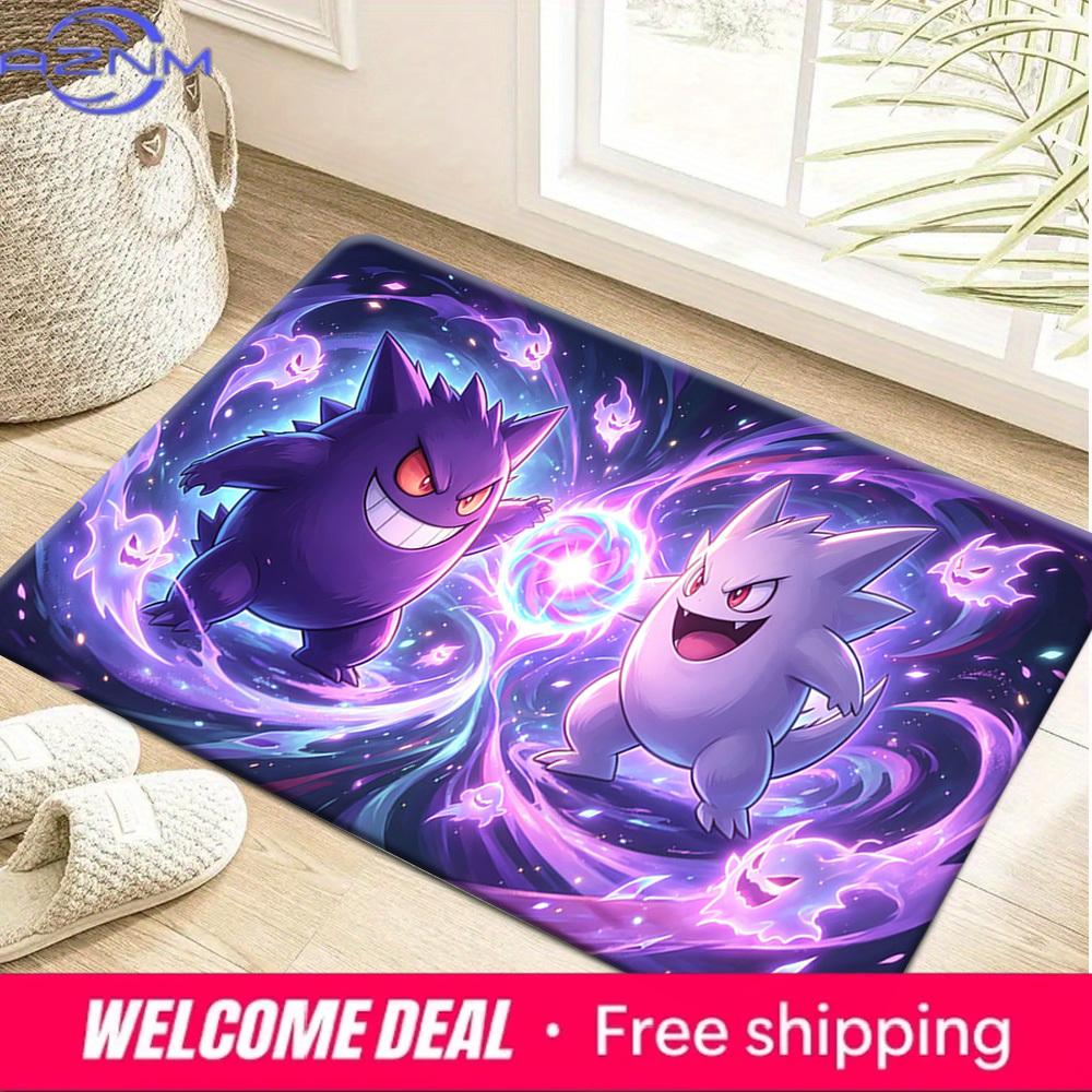 Pokemon Gengar & Shiny Gengar Print Non-Slip Floor Mat Doormat